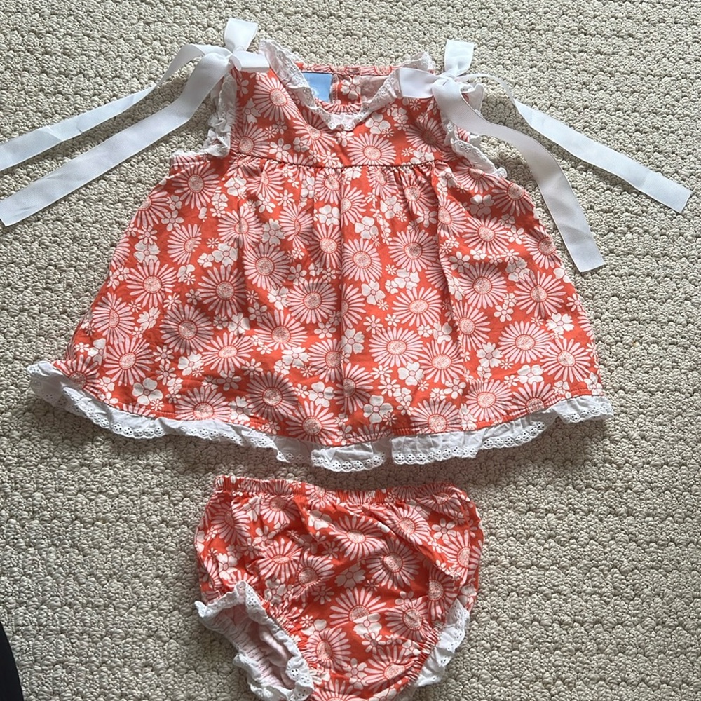 24m Bella Bliss Orange/Light Pink/White Bubble set